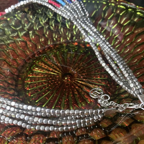 Erica Lyons multi layer boho collar necklace. - Picture 4 of 5